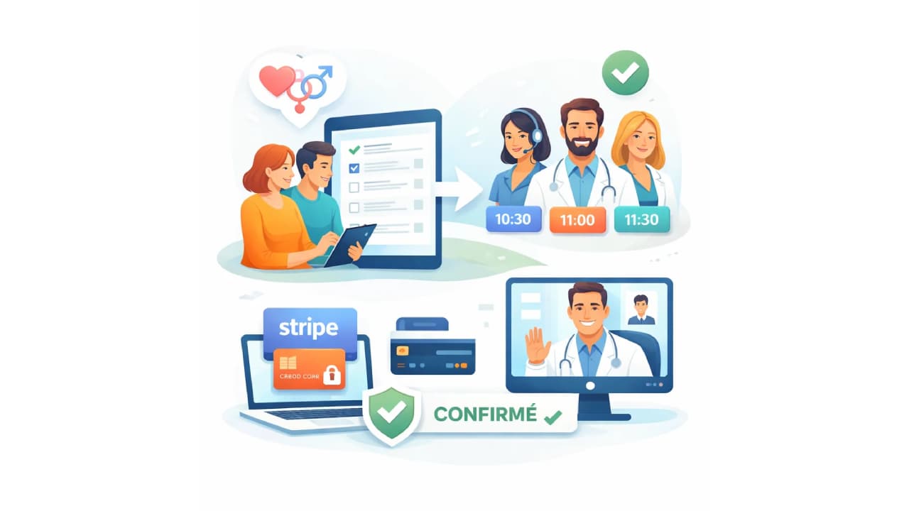 Comment j'ai développé une [[application de réservation en ligne]] sur-mesure pour une plateforme de téléconsultation